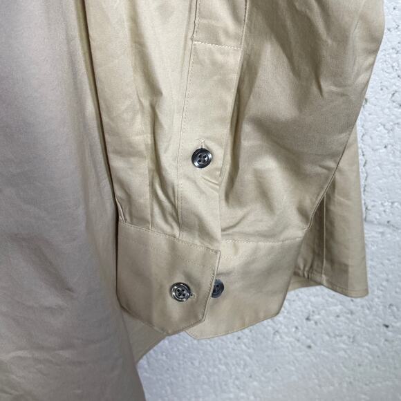 Alfani Men's Slim-Fit Temp Regulating Dress Shirt, brown rice 16-16.5 34-35 $65 - Picture 5 of 7
